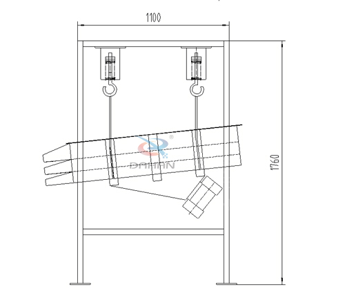 吊掛式直線振動篩結(jié)構(gòu)